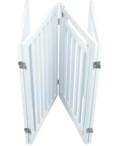 Trixie Absperrgitter mit Tür, 4-teilig, ca. B60-160/H81 cm