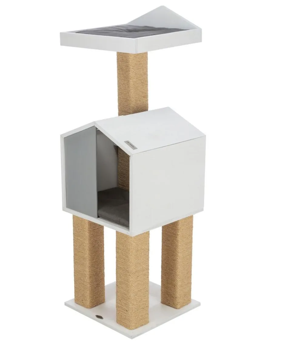 Trixie BE NORDIC Kratzbaum Jonte, grau/weiß, ca. B38/H115/T38 cm
