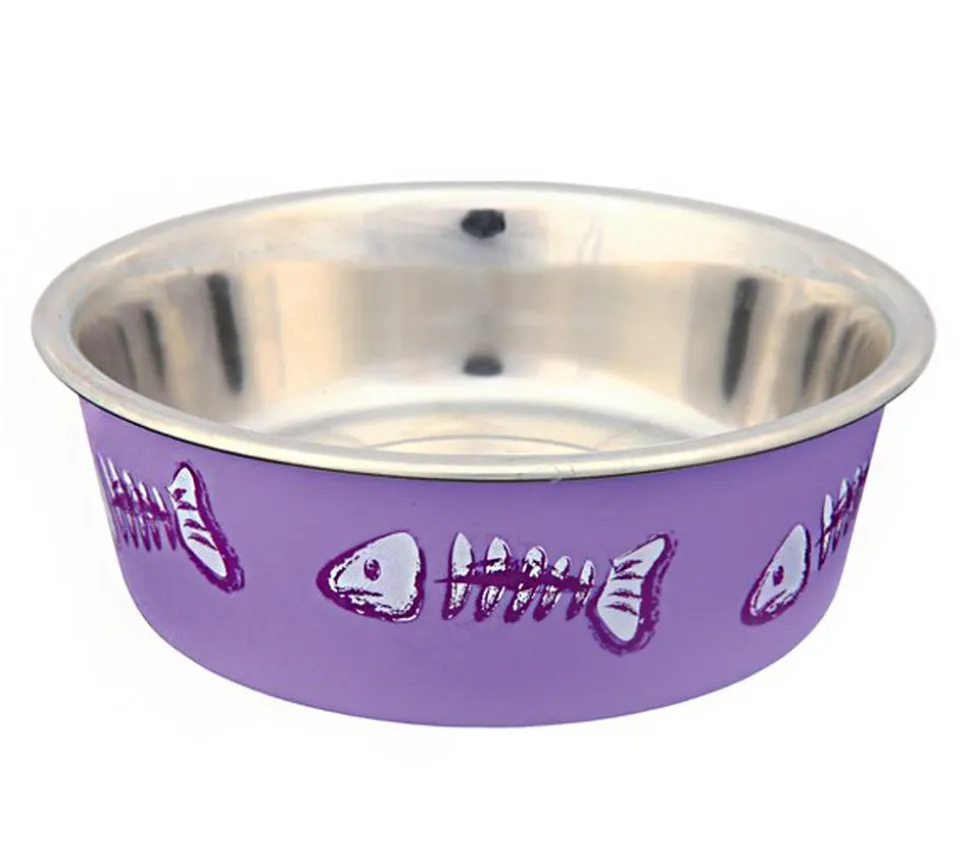 Trixie Edelstahlnapf mit Kunststoffmantel, 0,25 ml