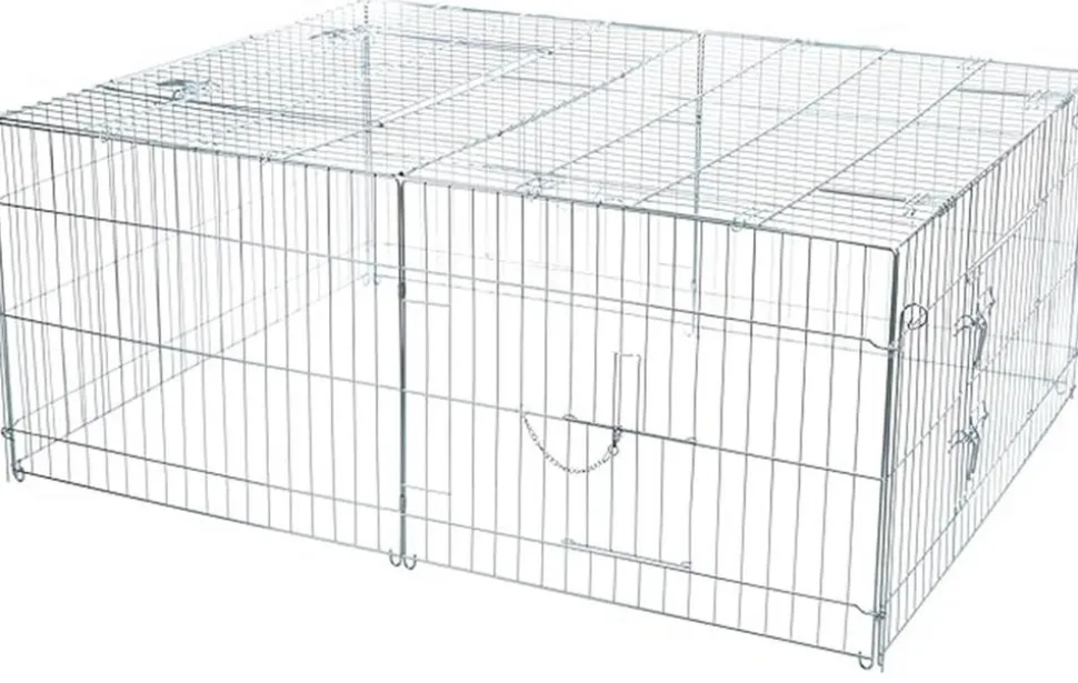 Trixie Freilaufgehege mit Abdeckung, ca. B144/H58/T116 cm
