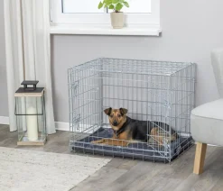 Trixie Hundekäfig mit 2 Türen, schwarz