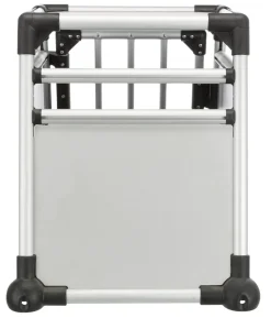 Trixie Hundetransportbox Aluminium, hellgrau/silber