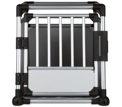 Trixie Hundetransportbox Aluminium, hellgrau/silber