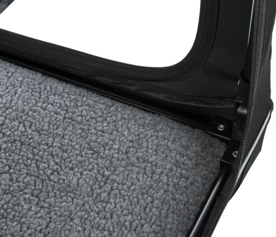 Trixie Hundetransportbox Vario, schwarz/grau
