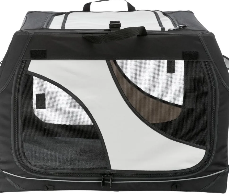 Trixie Hundetransportbox Vario, schwarz/grau