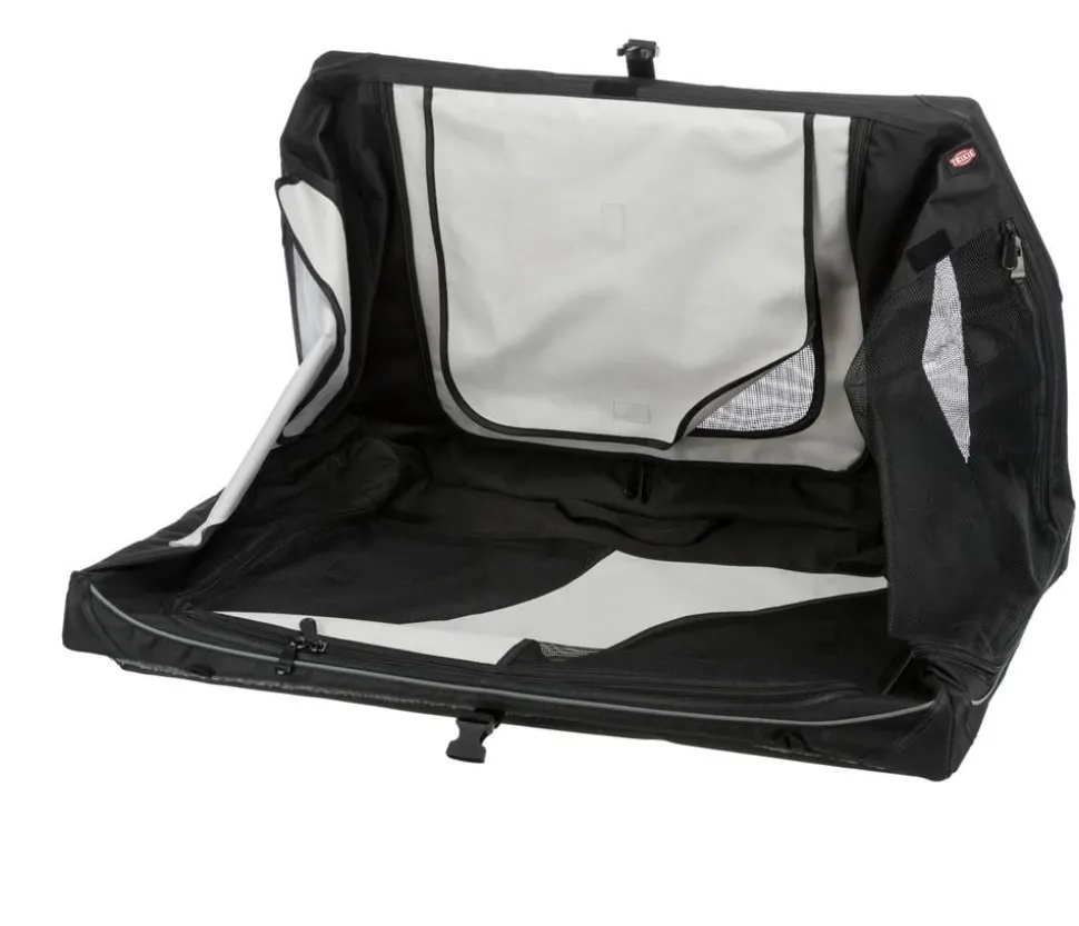 Trixie Hundetransportbox Vario, schwarz/grau