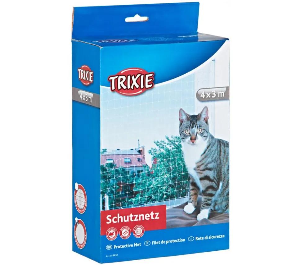 Trixie Katzenzubehör Schutznetz, transparent