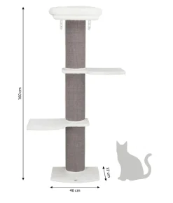 Trixie Kratzbaum Acadia, grau, ca. B46/H160/T37 cm