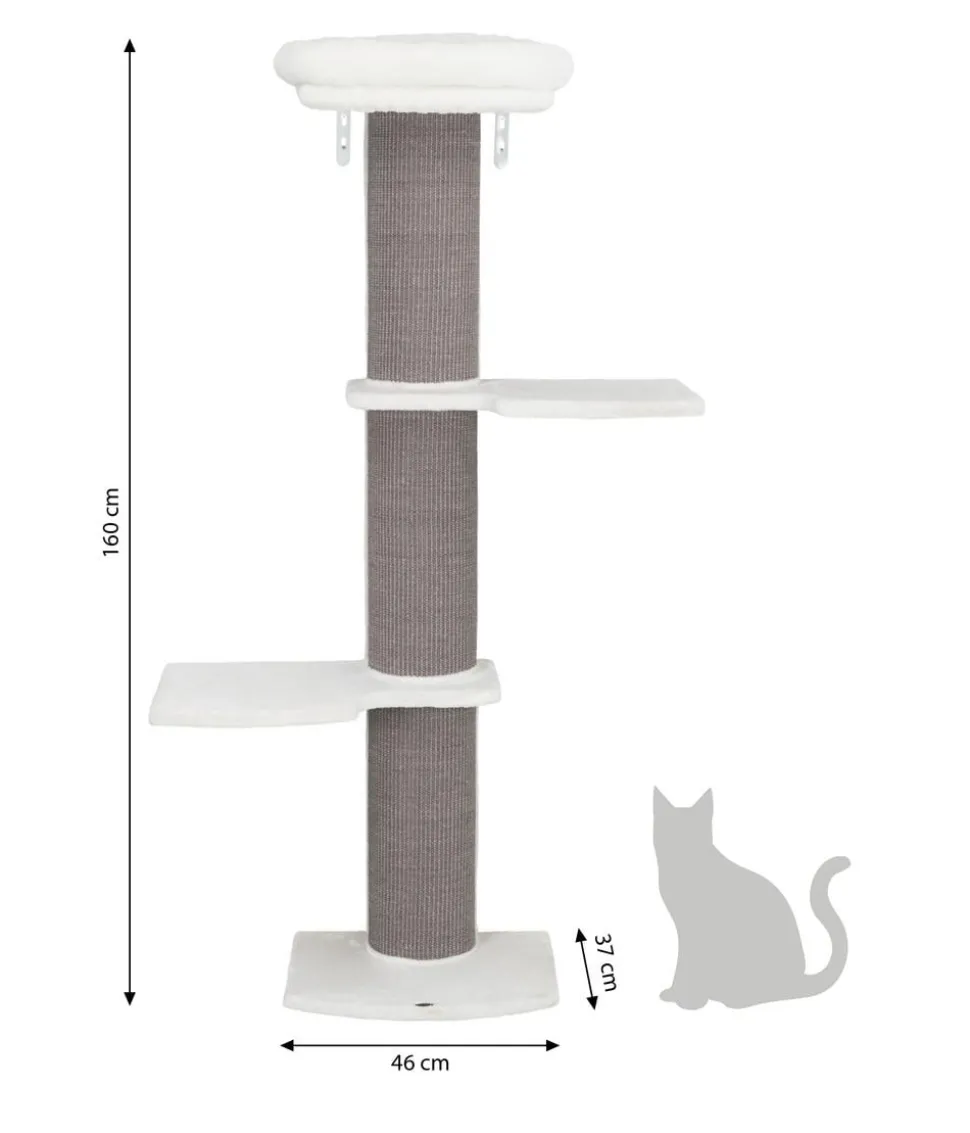 Trixie Kratzbaum Acadia, grau, ca. B46/H160/T37 cm