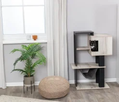 Trixie Kratzbaum CityStyle, grau/schwarz, ca. B58/H98/T38 cm