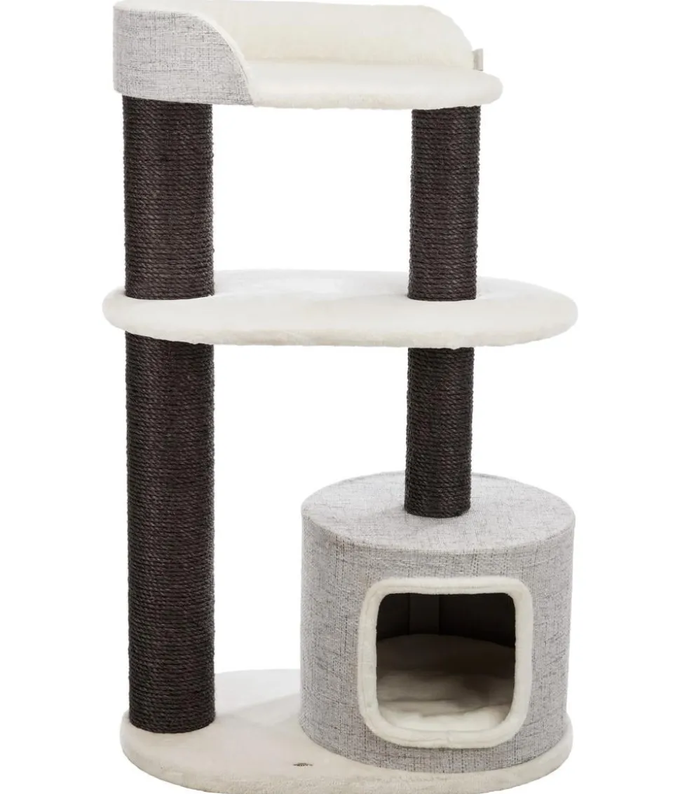 Trixie Kratzbaum XXL Cara, weiß/grau, ca. B78/H128/T48 cm