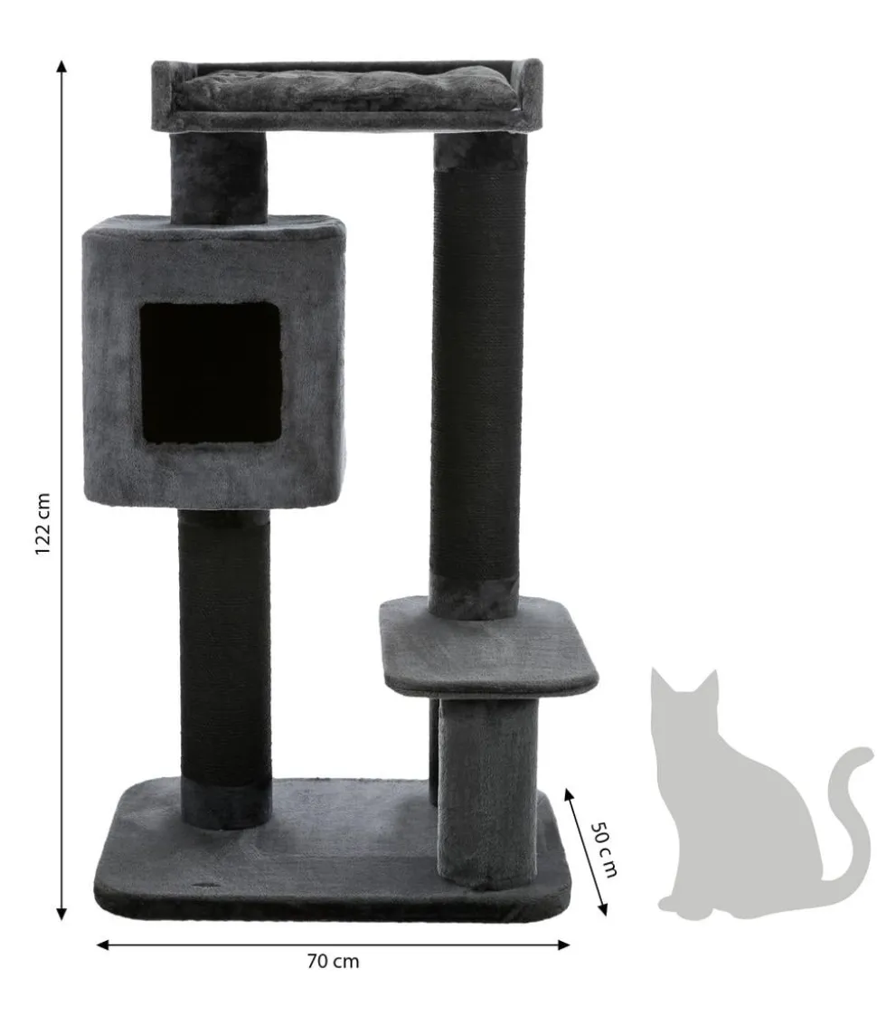 Trixie Kratzbaum XXL Izan, anthrazit, ca. B70/H122/T50 cm