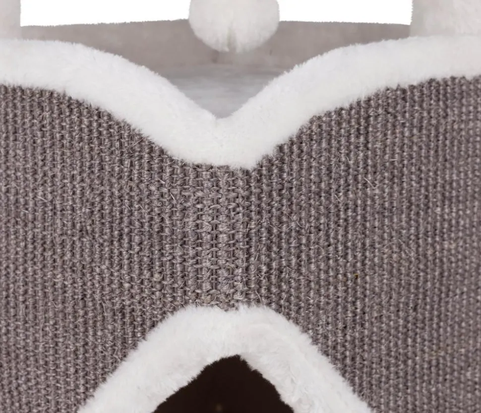 Trixie Kratzturm Cat Tower Arma, grau/weiß, ca. B38/H98/T38 cm