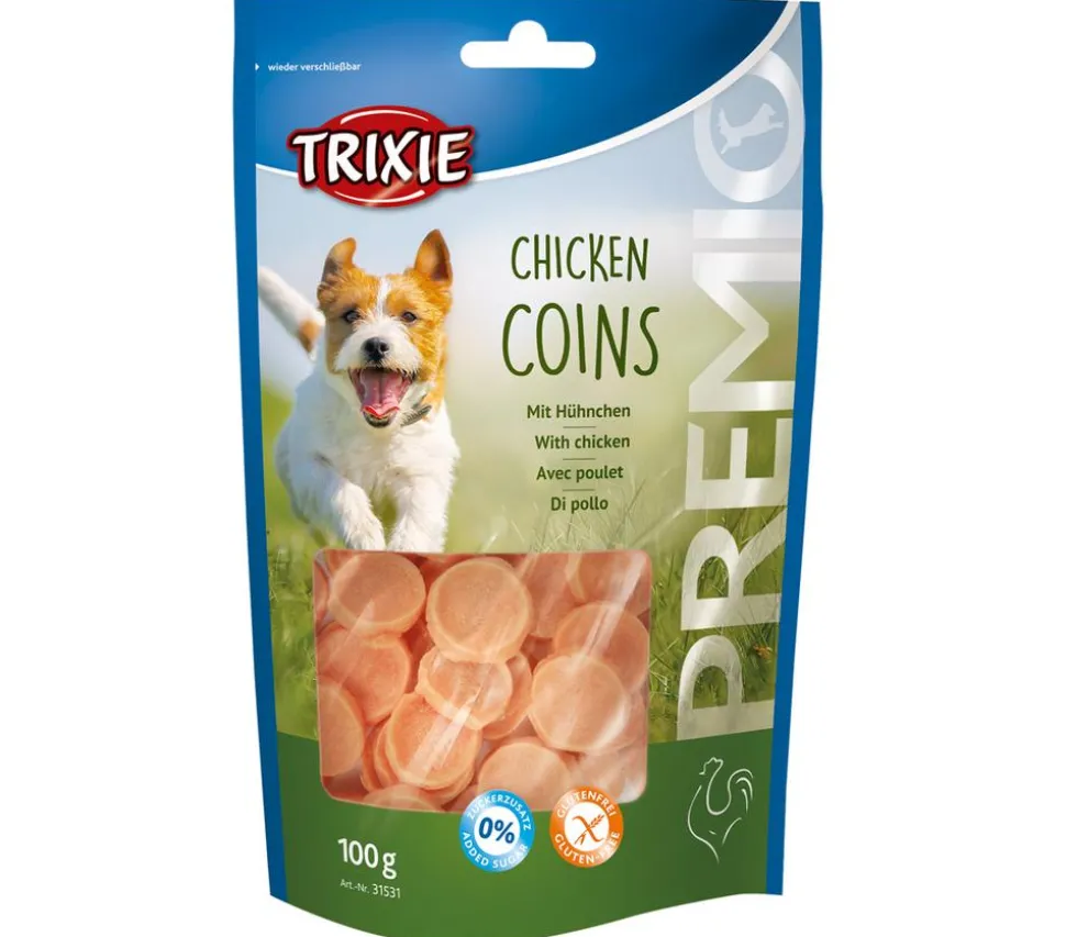 Trixie Premio Hundesnack Chicken Coins Light, 100 g