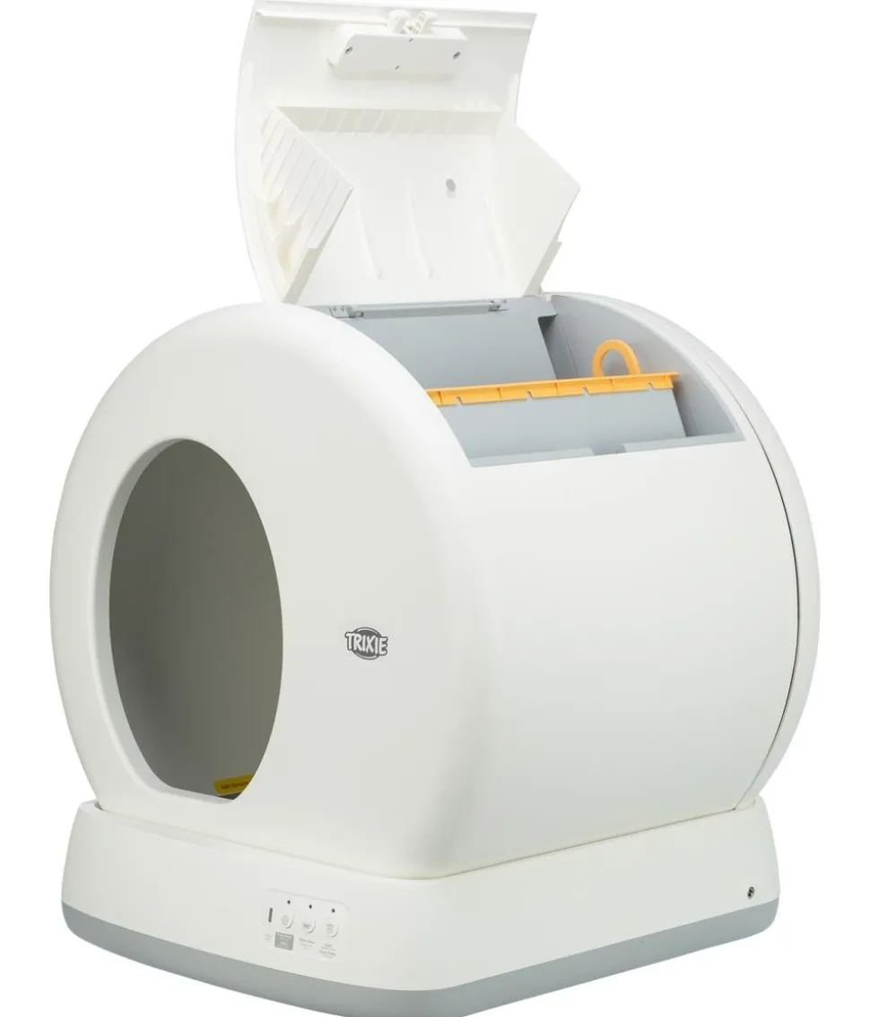 Trixie Selbstreinigende Katzentoilette, weiß, ca. B53/H55/T52 cm
