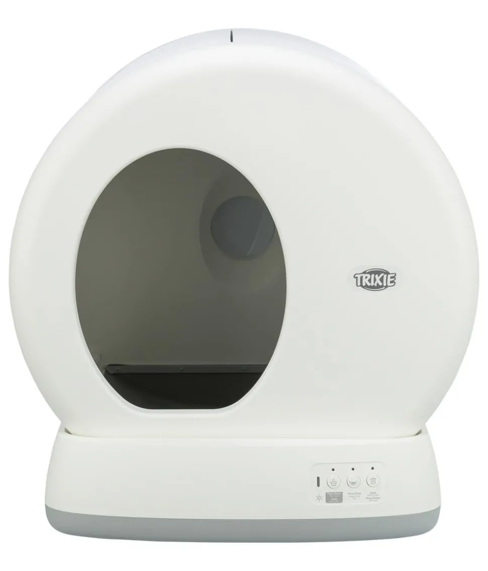 Trixie Selbstreinigende Katzentoilette, weiß, ca. B53/H55/T52 cm