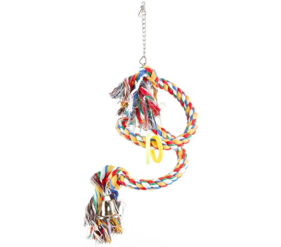 Trixie Spielzeug Tau-Sitzspirale für Vögel, 50 cm