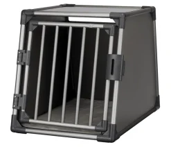 Trixie Transportbox für Hunde, Aluminium, grafit