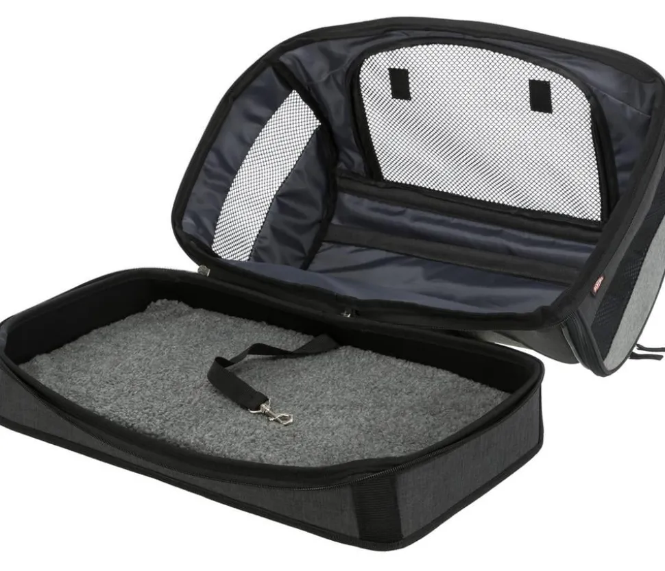 Trixie Transporttasche Holly, schwarz/grau, ca. B50/H30/T30 cm