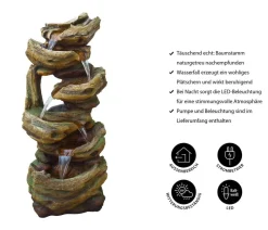 Ubbink Acqua Arte Polyresin-Gartenbrunnen Trabia, ca. H105 cm