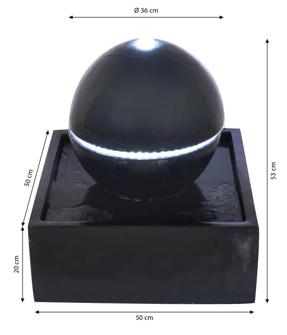Ubbink Polyresin-Gartenbrunnen Acqua Arte Tripoli, ca. H53 cm