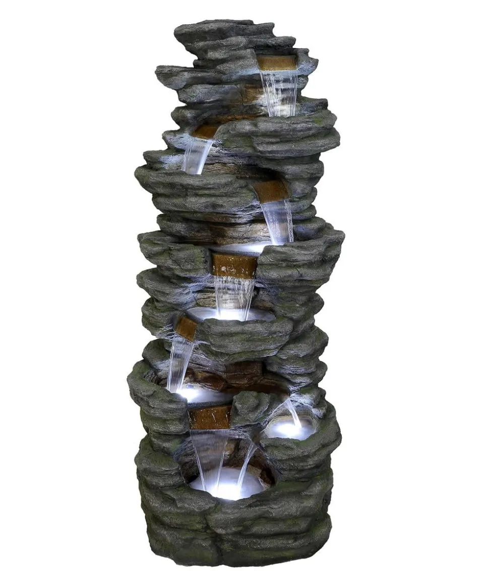 Ubbink Polyresin-Gartenbrunnen Acqua Arte Corte, ca. H201 cm