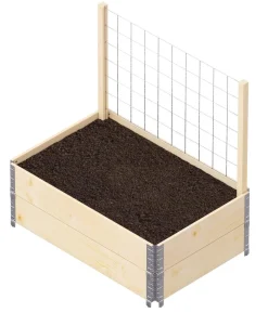 Upyard Hochbeet-Rankgitter für Holzaufsatzrahmen, ca. B110/H70 cm