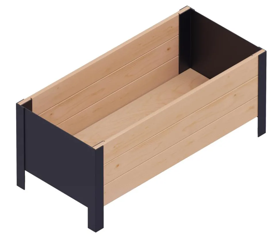 Upyard Holz-Pflanzkasten ModernBox, ca. B78/H32/T36 cm