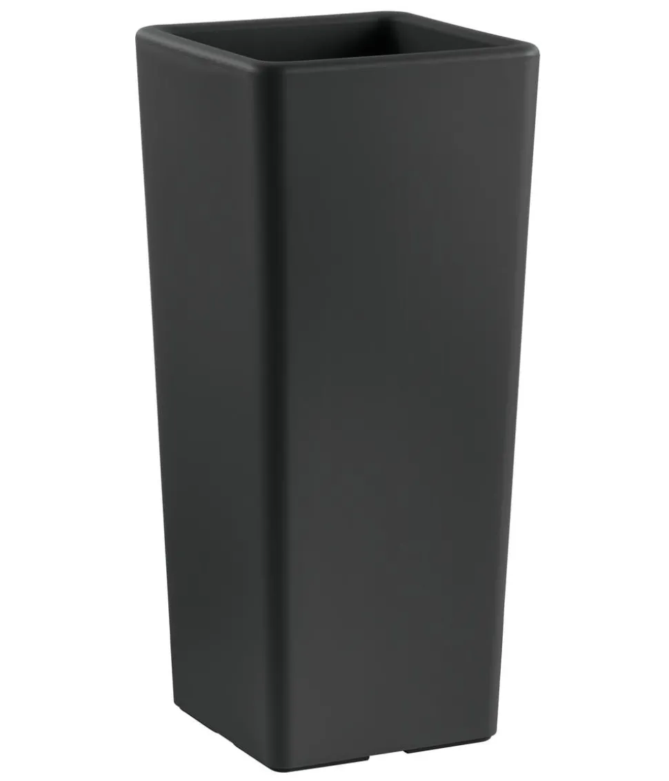 Veca Kunststoff-Vase Clou inkl. Pflanzeinsatz, konisch, anthrazit