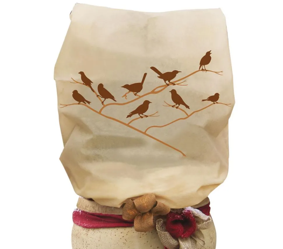 Videx Vlieshaube Vögel, 180 cm, beige