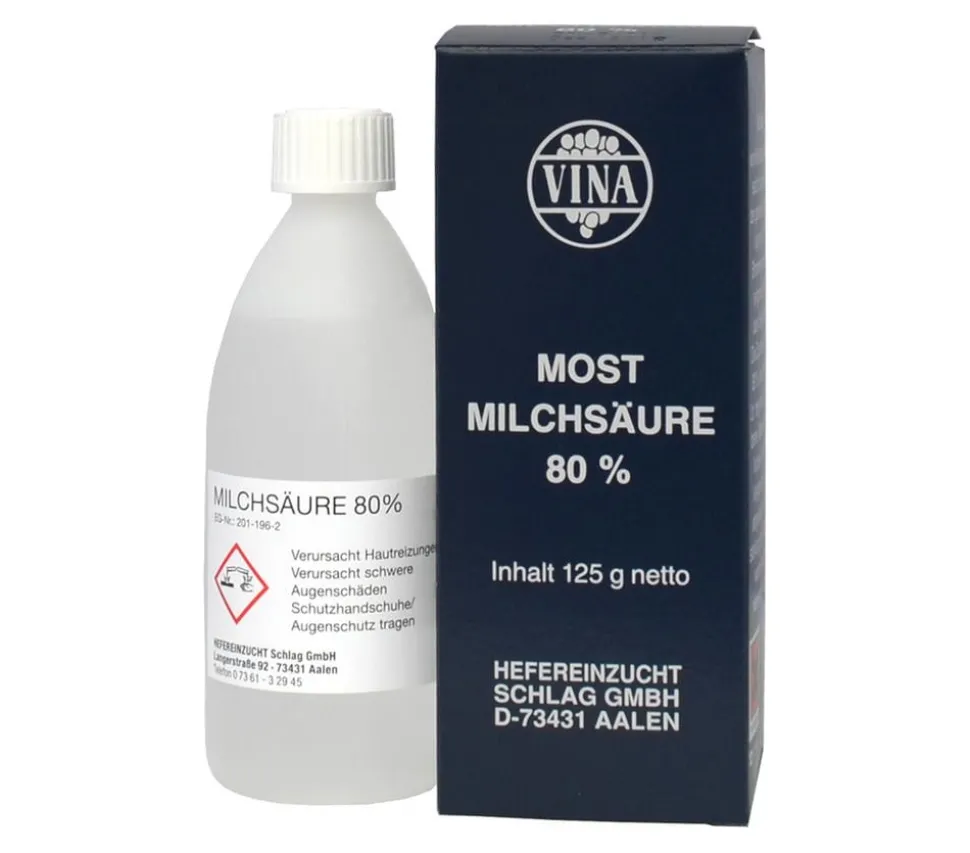Vina Milchsäure zur Mostbereitung, 80%, 125 g