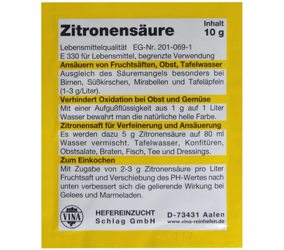 Vina Zitronensäure, 10 g
