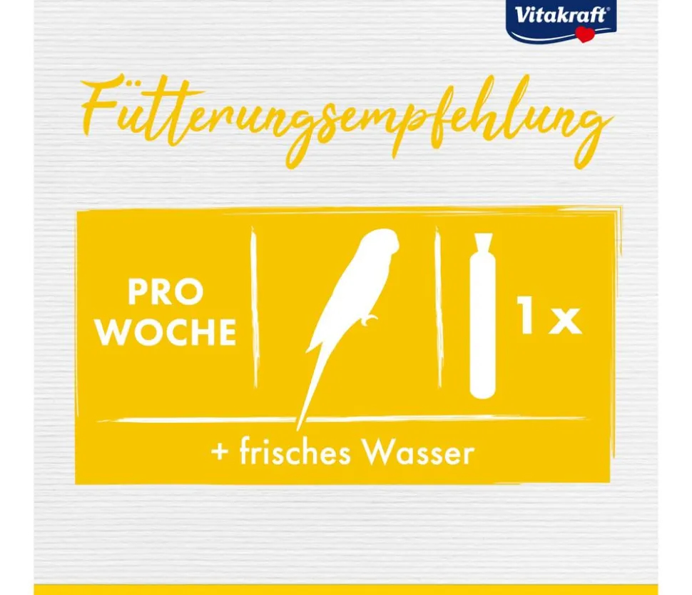 Vitakraft® Kräcker® Original Mix + Honig / Orange / PopCorn für Wellensittiche, 3er Pack