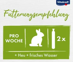 Vitakraft® Nagersnack Kräcker® Original Gemüse & Rote Beete für Zwergkaninchen, 2er Pack