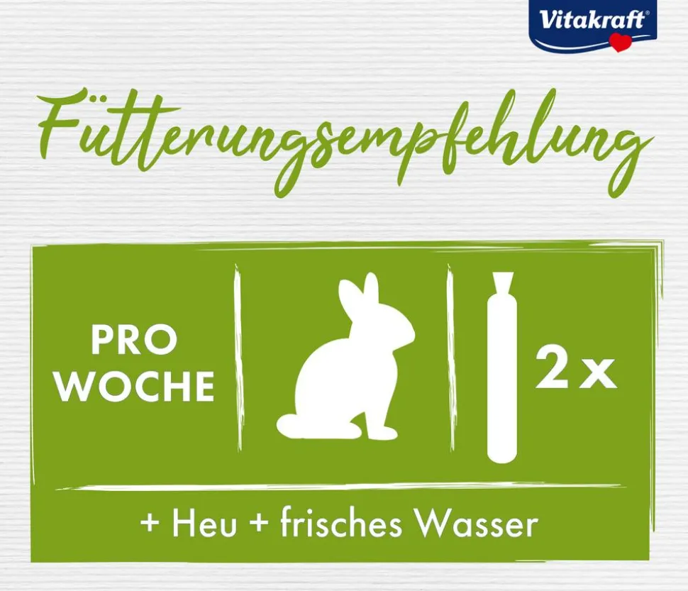Vitakraft® Nagersnack Kräcker® Original Frucht + Gemüse für Zwergkaninchen, 2er Pack