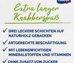 Vitakraft® Nagersnack Kräcker® Original Wald- + Holunderbeere für Zwergkaninchen, 2er Pack