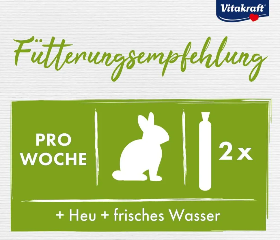 Vitakraft® Nagersnack Kräcker® Original Honig + Dinkel für Zwergkaninchen, 2er Pack