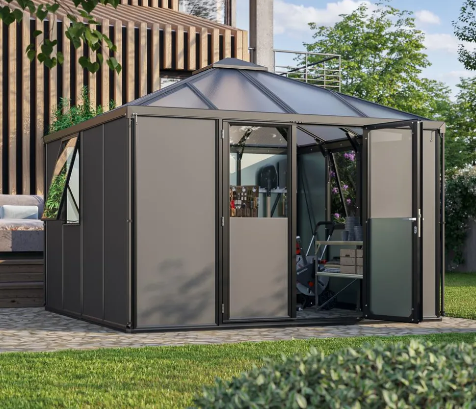 Vitavia Gerätehaus Sidera 10200 ESG/HKP, ca. B321,5/H264,5/T321,5 cm