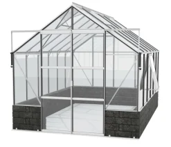 Vitavia Gewächshaus Cassiopeia 9900 ESG/NSG, inkl. Sockelmauer Basalt