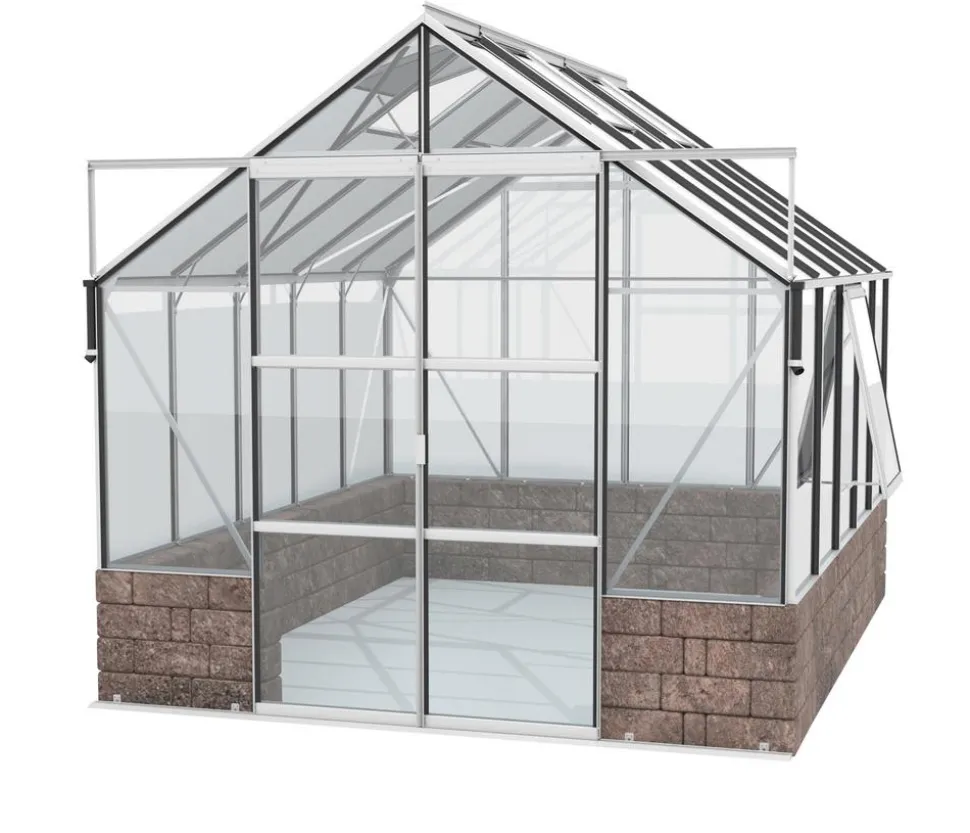 Vitavia Gewächshaus Cassiopeia 9900 ESG, ca. B257/H249/T385 cm