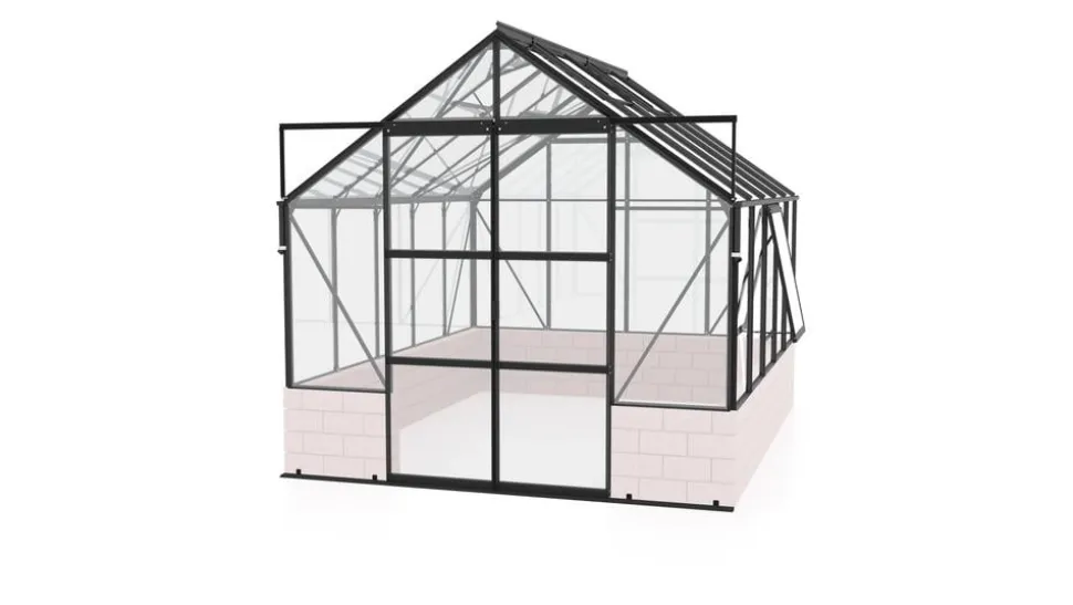 Vitavia Gewächshaus Cassiopeia 8300 ESG, ca. B257/H249/T323 cm