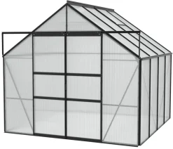 Vitavia Gewächshaus Neptun Plus 6700 HKP, inkl. Stahlfundamentrahmen, ca. B257/H238/T258 cm