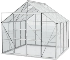 Vitavia Gewächshaus Neptun Plus 6700 ESG/HKP, inkl. Stahlfundamentrahmen, ca. B257/H238/T258 cm