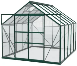 Vitavia Gewächshaus Neptun Plus 8300 ESG, inkl. Stahlfundamentrahmen, ca. B257/H238/T321 cm