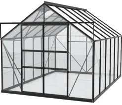 Vitavia Gewächshaus Neptun Plus 9900 ESG, inkl. Stahlfundamentrahmen, ca. B257/H238/T383