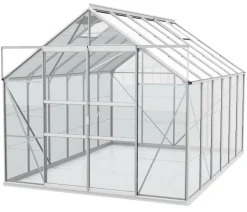 Vitavia Gewächshaus Neptun Plus 9900 ESG, inkl. Stahlfundamentrahmen, ca. B257/H238/T383