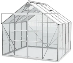 Vitavia Gewächshaus Neptun Plus 6700 ESG, inkl. Stahlfundamentrahmen, ca. B257/H238/T258 cm
