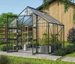 Vitavia Gewächshaus Orbit 6700, ESG/HKP, inkl. Stahlfundamentrahmen
