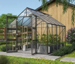 Vitavia Gewächshaus Orbit 8300, ESG/HKP, inkl. Stahlfundamentrahmen