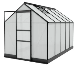 Vitavia Gewächshaus Pontos 6200 HKP 4 mm, inkl. Stahlfundamentrahmen, ca. B195/H207/T324 cm